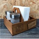 Ver imagem 1 de Porta Guardanapo e Sachê em MDF - 10 Unidades