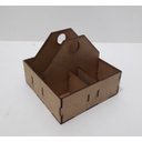 Ver imagem 4 de Porta Guardanapo e Sachê em MDF - 10 Unidades