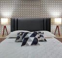 Ver imagem 1 de Cabeceira Cama Siena Double Corino Preto Queen 160 X 60 Rbl