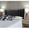 Cabeceira Cama Siena Double Corino Preto Queen 160 X 60 Rbl - 3