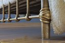 Ver imagem 2 de Cama de Ferro Patente Viuva - sem Peseira - Ouro Envelhecido Icamas