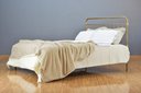 Ver imagem 4 de Cama de Ferro Patente Viuva - sem Peseira - Ouro Envelhecido Icamas