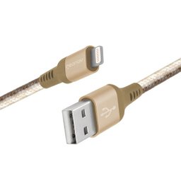 CABO LIGHTNING MFI NYLON REFORÇADO 1,5MT GOLDEN - 3