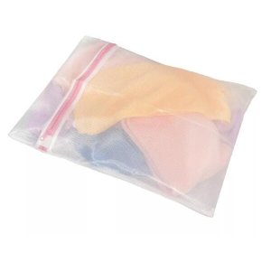 Kit Com 5 Sacos Para Lavar Roupas Delicadas 30X40 Cm Zíper