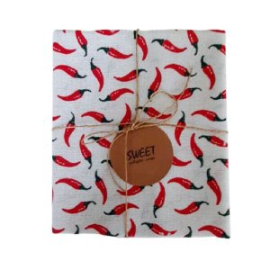 Pano de Prato Sweet | Casa Pack Pimenta com 03 unidades