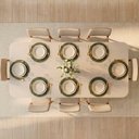 Ver imagem 2 de Conjunto Sala de Jantar 1 Mesa Retangular Tali 210cm 8 Cadeiras Miriti CabeCasa MadeiraOriginals