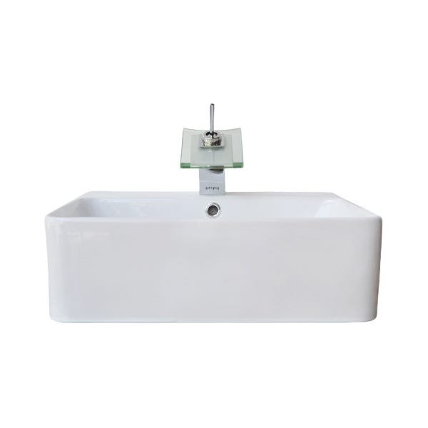 Cuba De Ceramica Retangular Mesa Semi-Encaixe Vstcqi Deckol - 2