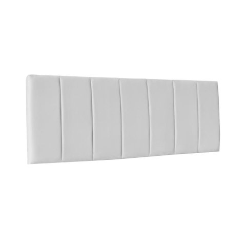 Cabeceira Painel Cama Box Casal 160 cm - Branco Corino