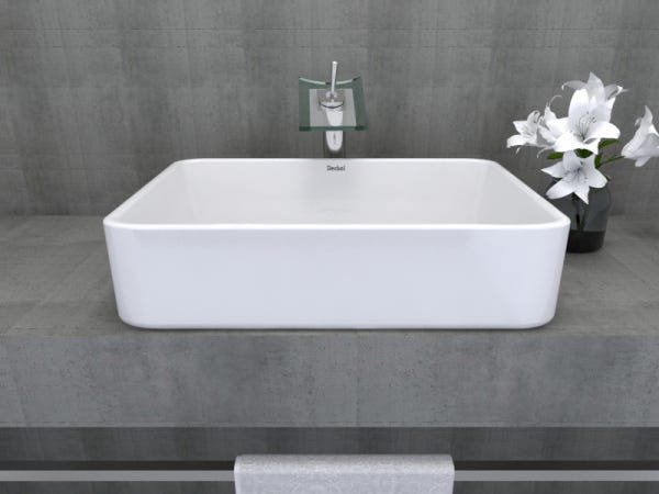 Cuba De Ceramica Retangular Apoio Vstcqi Deckol 48X37X13 - 5