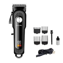 Máquina Aparadora Barbeador Profissional Cabelos Pelos Barba - 1