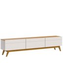 Ver imagem 1 de Rack Classic 3 Gavetas 2.2 Imcal 10633 Off White Nature Sala