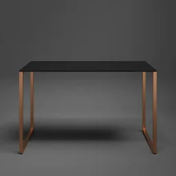 Mesa Escrivaninha 120x50cm Móveis Preto / Cobre - 6