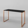 Mesa Escrivaninha 120x50cm Móveis Preto / Cobre - 5
