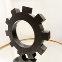 Ver imagem 3 de Enfeite Engrenagem / Símbolo Engenharia, Construção, Roda Dentada - Toque 3d - Cor: Preto