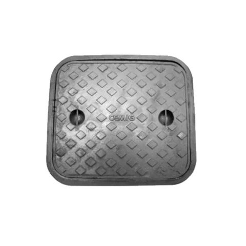 Tampa Tampão de Chão ZCP Simples de Ferro Fundido 71x82cm