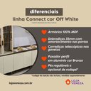 Ver imagem 2 de Cozinha Modulada 271,5cm 5 Peças com Torre Quente de 1 Forno 13 Portas 2 Gavetas Connect Henn - Duna