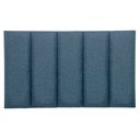 Ver imagem 2 de Cabeceira Solteiro Linho Azul Placa Modulada Estofada Ripada Adesiva