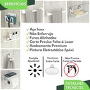 Ver imagem 2 de Kit Acessórios para Banheiro com Ventosa 7 Peças Branco Elg