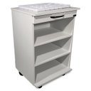 Ver imagem 1 de Carrinho Auxiliar de Apoio Estética - com 03 Nichos e Rodinhas