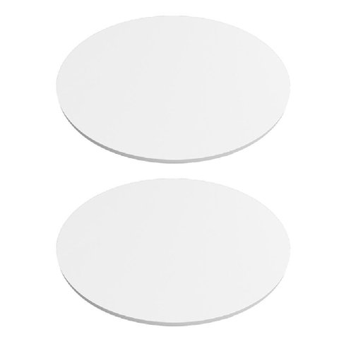 Kit com 02 Tampos de Mesa Redondo 120cm de 15mm Rimo - Branco