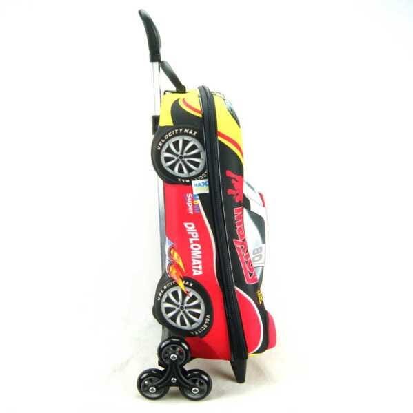 Kit Mochila de Rodinha e Lancheira Speed Rally 3D 2801M07 - 3