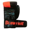 Luva de Boxe e Muay Thai Preto com Laranja Blow Fight 12 oz - 4