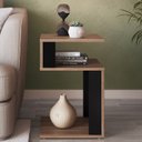Ver imagem 2 de Mesa Lateral de Apoio 2 Prateleiras B74 Montana Preto Novam