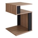 Ver imagem 1 de Mesa Lateral de Apoio 2 Prateleiras B74 Montana Preto Novam