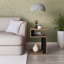 Ver imagem 6 de Mesa Lateral de Apoio 2 Prateleiras B74 Montana Preto Novam