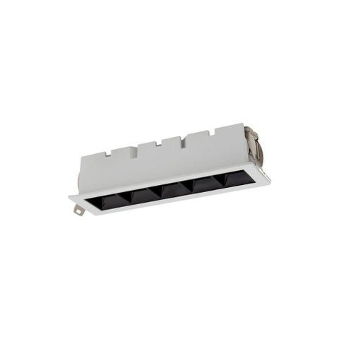 Spot de Embutir Blumenau Íris Led 10w Bivolt Branco / Preto 3000k Luz Amarela