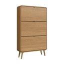 Ver imagem 1 de Sapateira 76,5cm com 3 Portas Basculantes Cv007 Linha Curve Completa Móveis