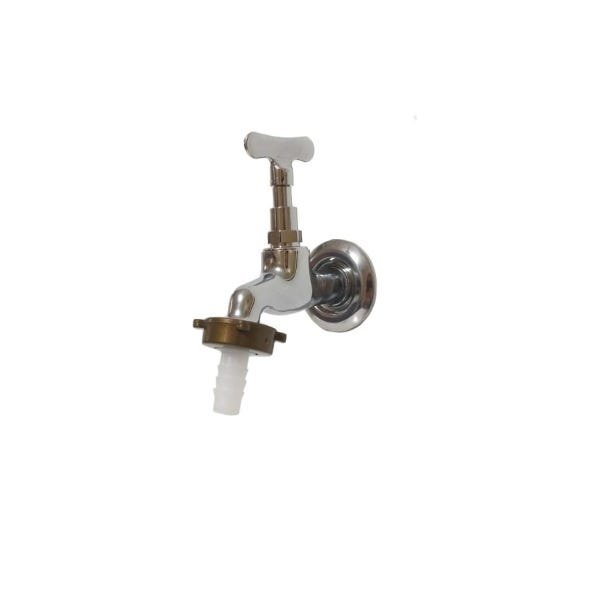 Torneira Tanque Jardim e Uso Geral Curta Metal Cromado 1/2" - 2