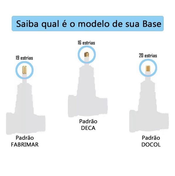 Prolongador para registros Deca e Similar 20mm Latão Cromado - 3