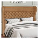 Ver mais imagens de Kit Cabeceira Cama Box Casal 140cm Madrid com Puff Recamier Santorini Couríssimo Whisky