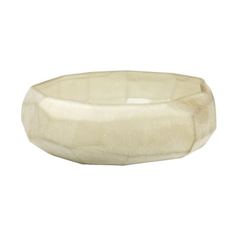 Vaso Centro de Mesa em Vidro Marrom Claro Fosco 11x40cm