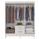 Ver imagem 2 de Guarda-roupa Casal com Espelho 6 Portas 2 Gavetas Real Light Atualle Móveis