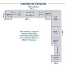 Ver imagem 4 de Guarda Roupa Planejado 14 Portas 1 Penteadeira Espelho Samambaia CabeCasa MadeiraOriginals Carvalho