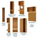 Ver imagem 5 de Guarda Roupa Planejado 14 Portas 1 Penteadeira Espelho Samambaia CabeCasa MadeiraOriginals Carvalho