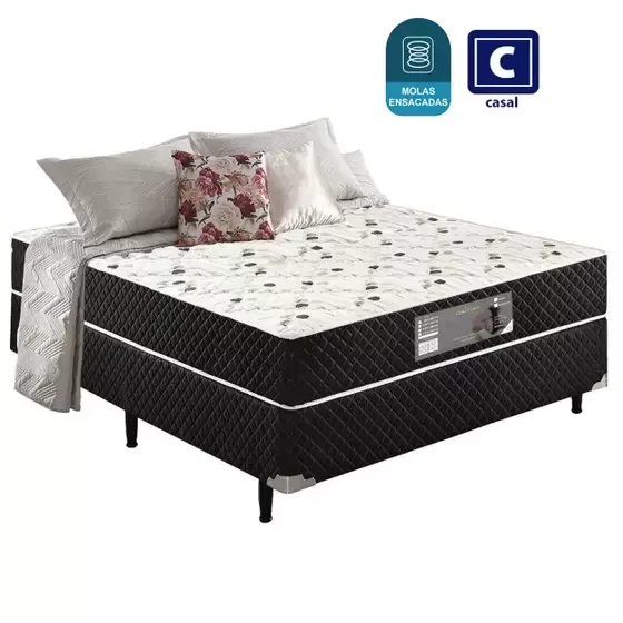 Cama Box Conjugado Casal Espuma Ortopédica - 44x138x188cm 7cm de Espuma DESCONTO!