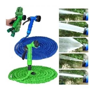 Mangueira Mágica Expansível 30 Metros Magic Azul Ou Verde