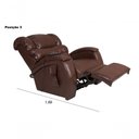 Ver imagem 7 de Poltrona Cadeira Reclinável Imperial para Idoso Motorizada Courissimo com Massageador Gravidade