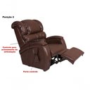 Ver imagem 2 de Poltrona Cadeira Reclinável Imperial para Idoso Motorizada Courissimo com Massageador Gravidade