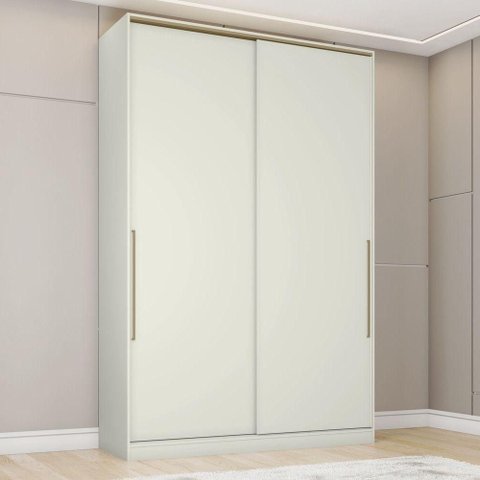 Guarda Roupa Modulado Bellagio 2 Portas de Correr 3 Gavetas MDP Areia Casa 812
