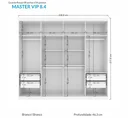 Ver imagem 5 de Guarda Roupa Casal Master Vip 8.4 Santos Andirá