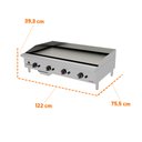 Ver imagem 3 de Chapa Bifeteira Profissional Industrial para Lanchonetes Inox a Gás 120cm Pro-120ch - Progás