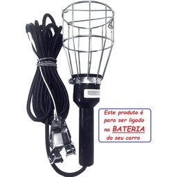 Pendente De Luz Fio Pp 5 Mts P/ Ligar Bateria:Branco frio/Preto/12 ou 24 Volts - 2