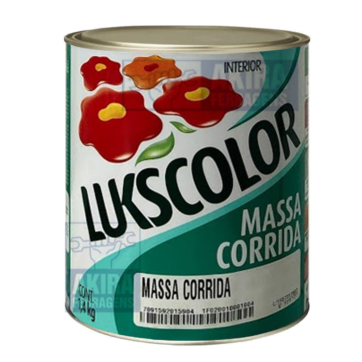 Massa Corrida Pva Lukscolor 900ml Interior Nivelar Corrigir