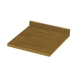 Balcão 1 Porta 40cm Americana Cinza com Tampo Nature - Móveis Henn - 4