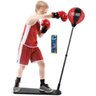 Kit boxe saco de pancadas com luvas e bola de socar com suporte ajustavel 130cm infantil - 1