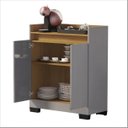 Ver imagem 3 de Balcao Buffet Real 2 Portas 100% Mdp Onix Mel